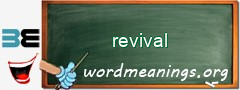 WordMeaning blackboard for revival